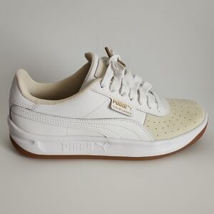 Puma California White and Beige Sneakers